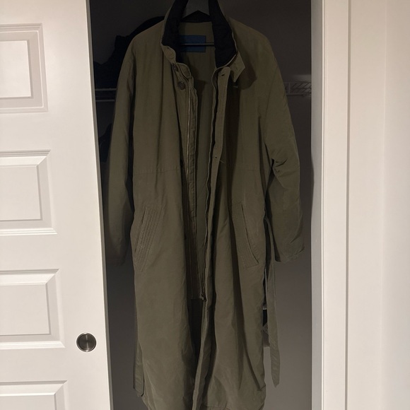 Luhta Other - Luhta (Finland) Olive Green Long Trench Coat Vintage